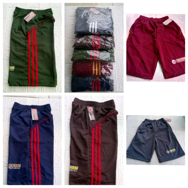 Celana Pendek / Celana Kolor bahan lotto tebal