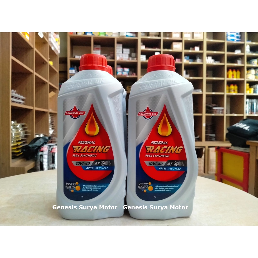Oli Federal Racing 10W40 1Lt Motor Sport 4Tak