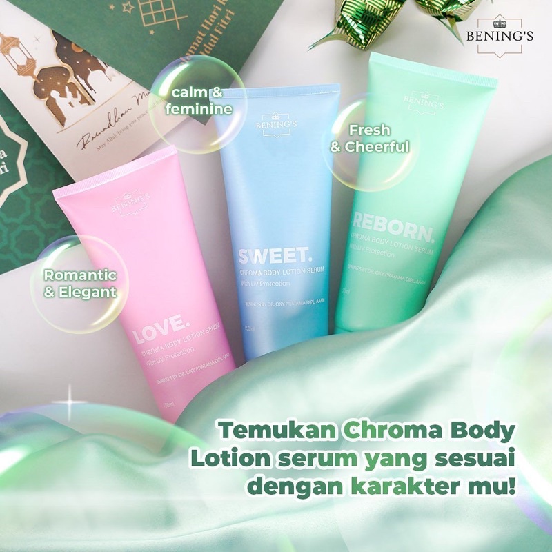 CHROMA BODY LOTION BENINGS SKINCARE/ BODY LOTION SKINCARE DR OKY PRATAMA/ HANDBODY BENINGS
