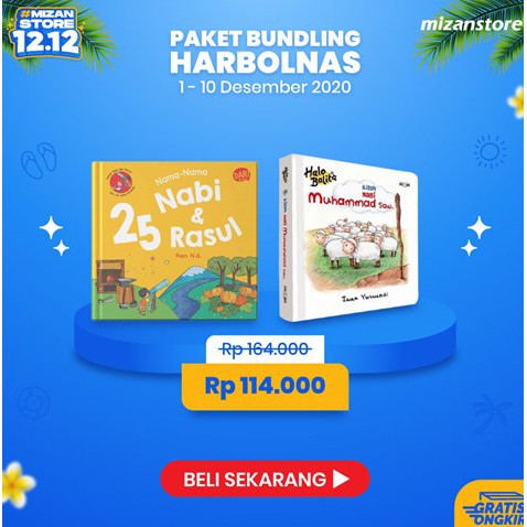 PAKET KISAH NABI MUHAMMAD + NAMA-NAMA 25 NABI & RASUL - PROMO BUNDLING MIZAN