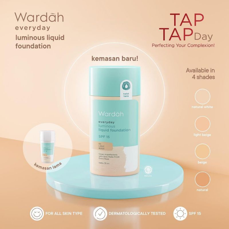 WARDAH Everyday Luminous Liquid Foundation 35ml