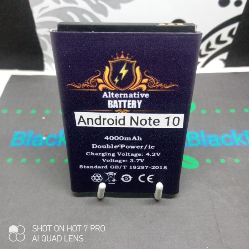 Batrai Android china Note 10 Batre modif konektor pingir Baterai Battery
