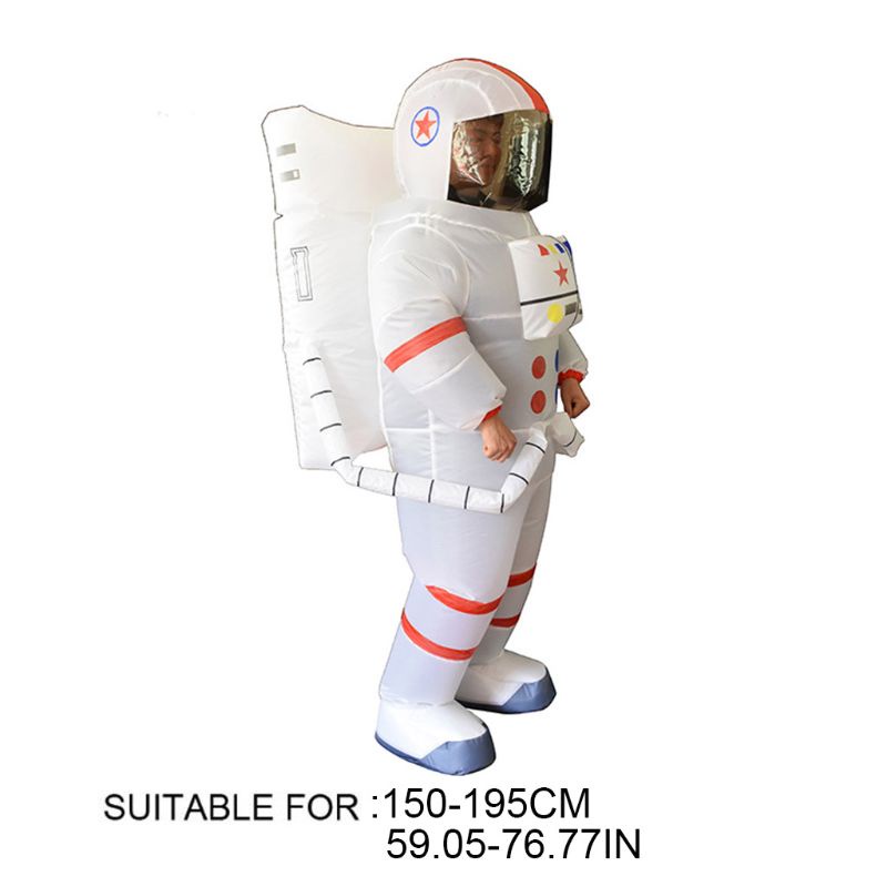 Mary 150-195 cm Kostum Astronot Tiup Novelty Cloth Full Body Alat Peraga Wahana