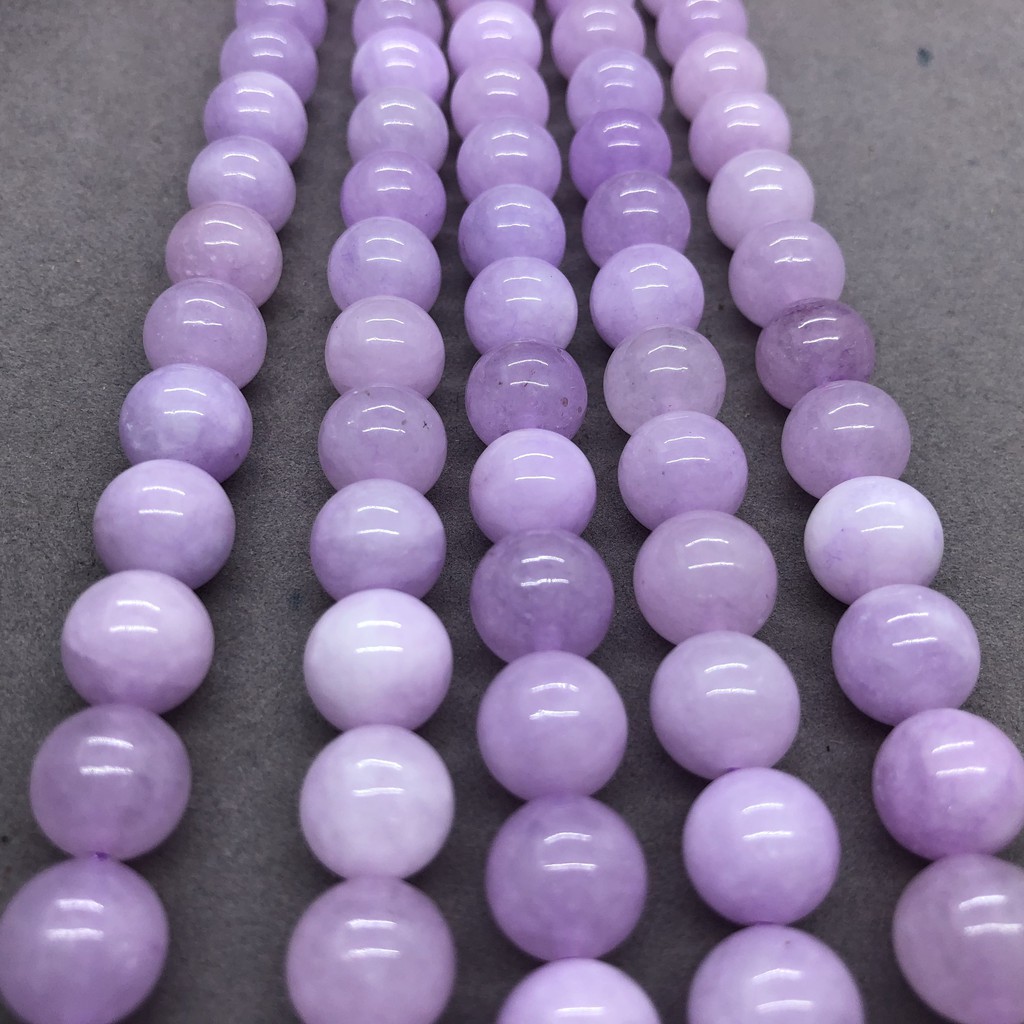 4A Brazil Purple Lavender Chalcedony Bead Natural Stone Diy for Jewelry Handmade