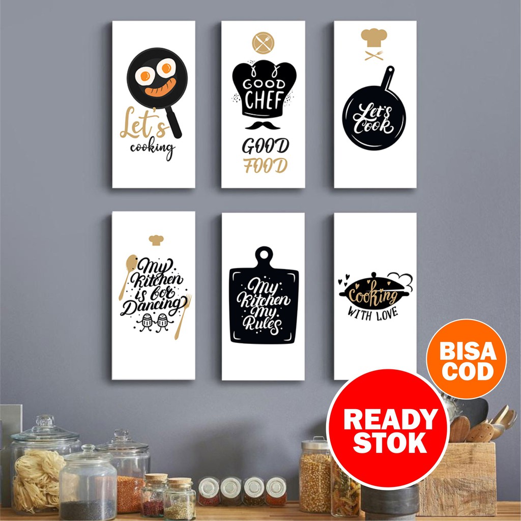 Hiasan Dapur Islami Walldecor Dekorasi Dinding Pajangan Tema Food Kitchen Cooking Dapur wall decor