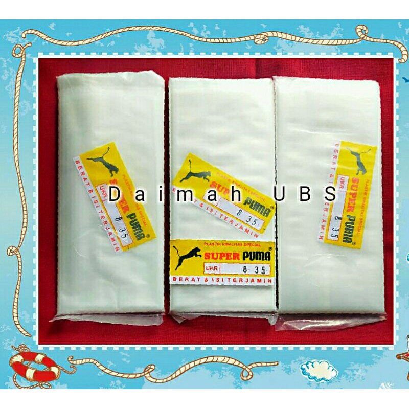 Plastik PE 8 X 35, Plastik Pe Super Puma 8x35, Plastik Es Batu Panjang 8 X 35