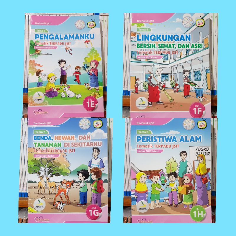 Tematik JSIT Untuk SDIT  Kelas 1 E.F.G.H.Sesuai Kurikulum 2013