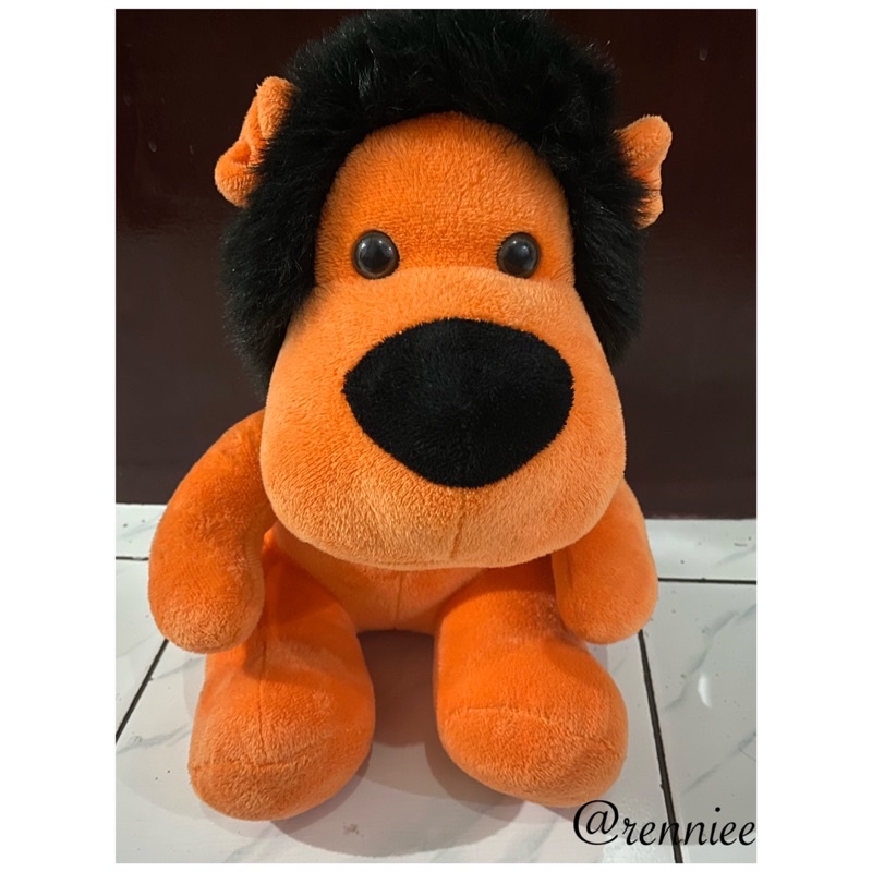 Preloved Boneka Singa Orange
