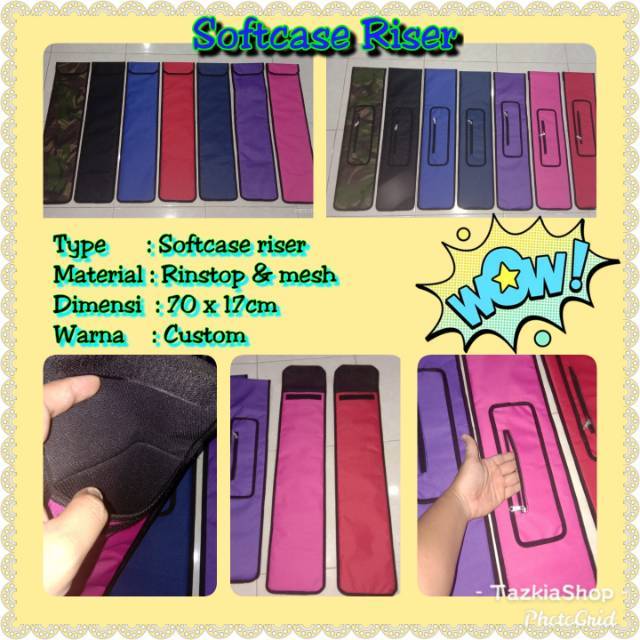 Sarung riser Softcase Riser Panahan Tas Panah Archery Ada Lapisan Soft supaya riser tidak tergores
