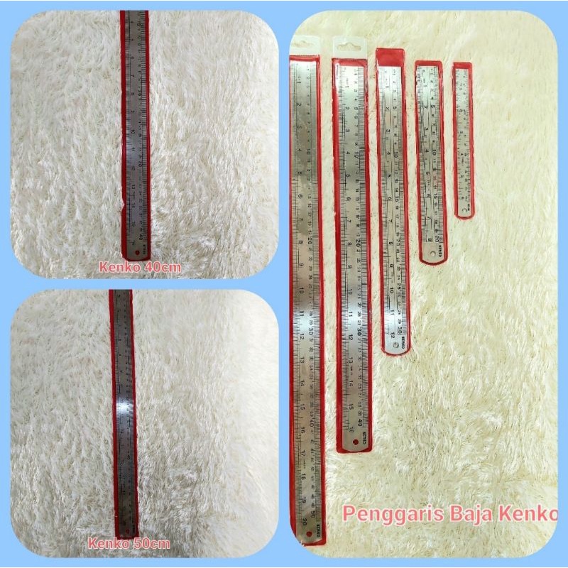 

Penggaris Stainless Steel/Baja/Besi Kenko 40cm/50cm
