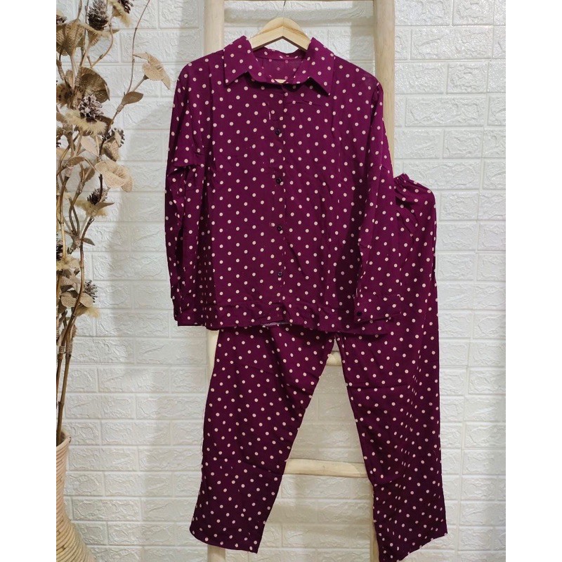 Baju stelan wanita kelinian • CPLP Polka •