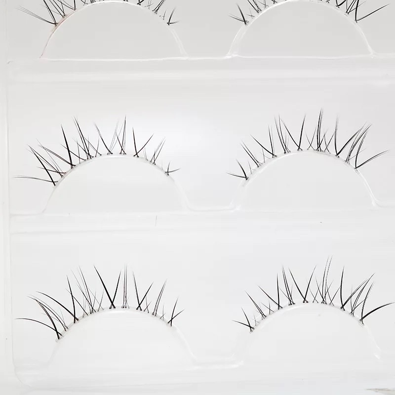 F61 - 3 Pairs 3D Makeup Cross Strip False Eyelashes Natural Long Full Volume Fluffy Wispies Lashes Handmade Eyelashes Extension Tools