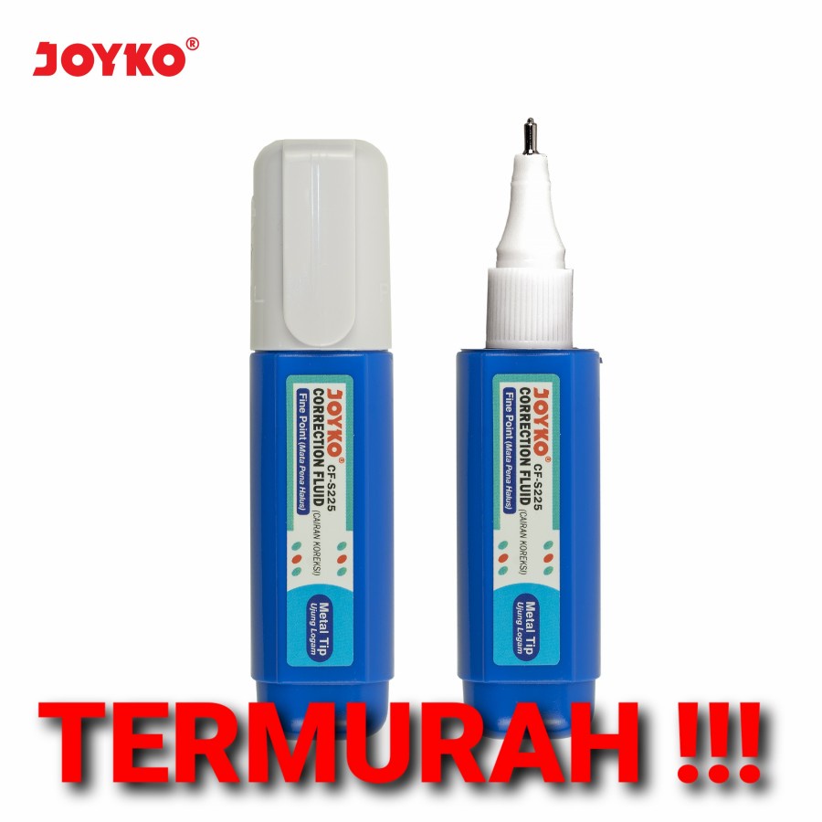 

TERMURAH JOYKO CORRECTION FLUID PEN / TIPEX CAIR JOYKO TIP EX CF-S225