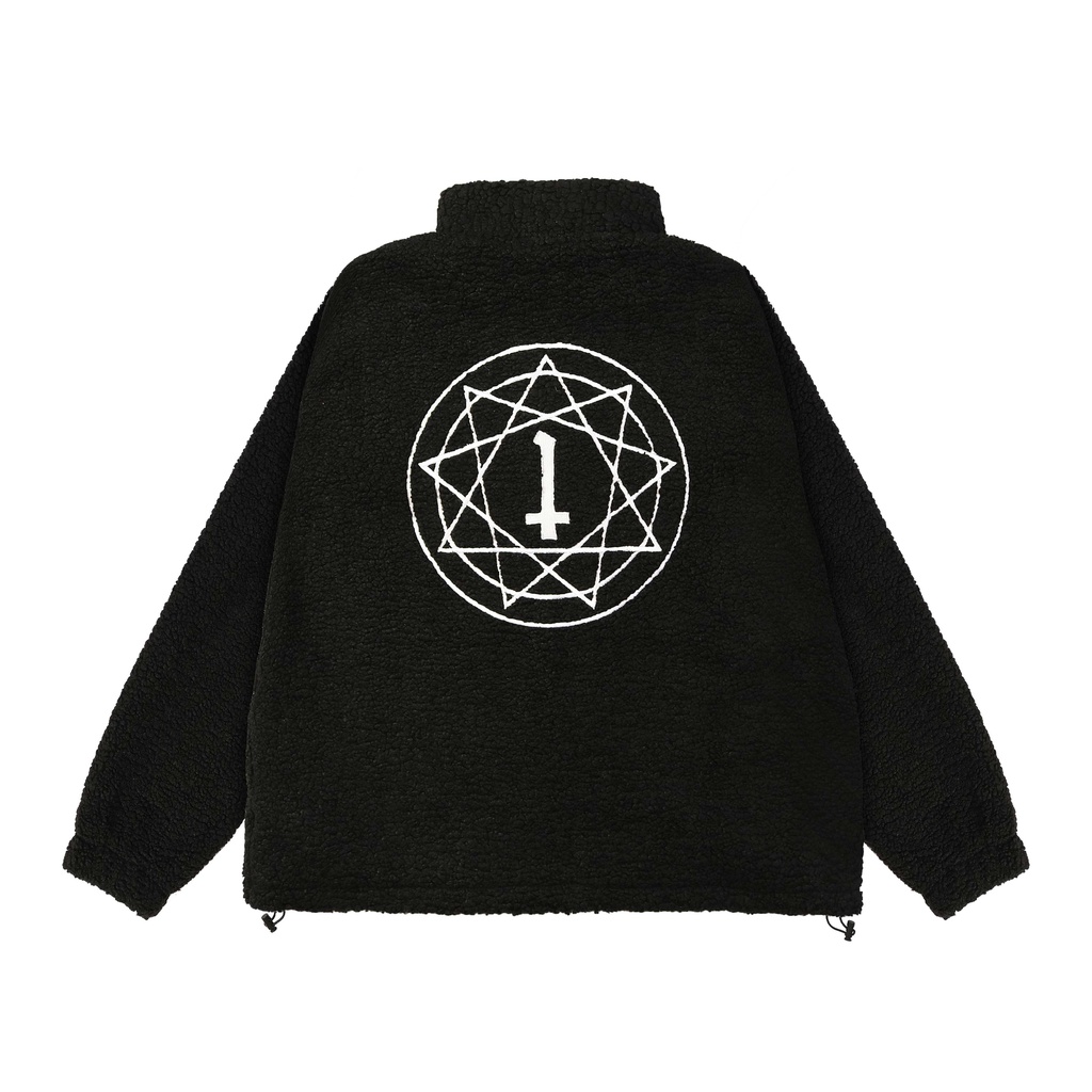 Heretic - Sherpa Jacket - Black Pentagram