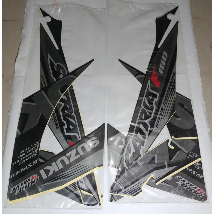 Stiker Bodi &amp; Lis Body &amp; Striping Satria Fu 2015 Hitam Full