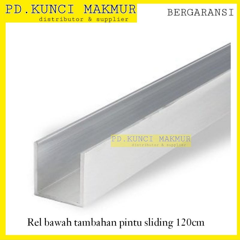 rel bawah pintu sliding geser 100cm 120cm rel tambahan pintu geser rel gantunv