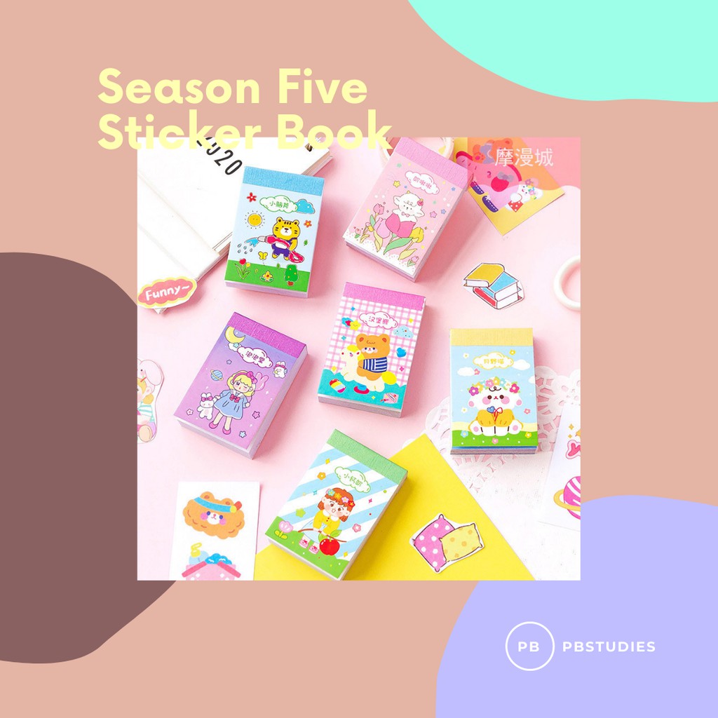 

SOFT BEANS SEASON FIVE CUTE STICKER BOOK STIKER SET
