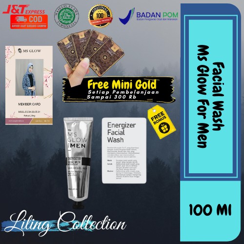 Ms Glow Men Facial Wash/Facial Wash Ms Glow Men/Ms Glow For Men Facial Wash