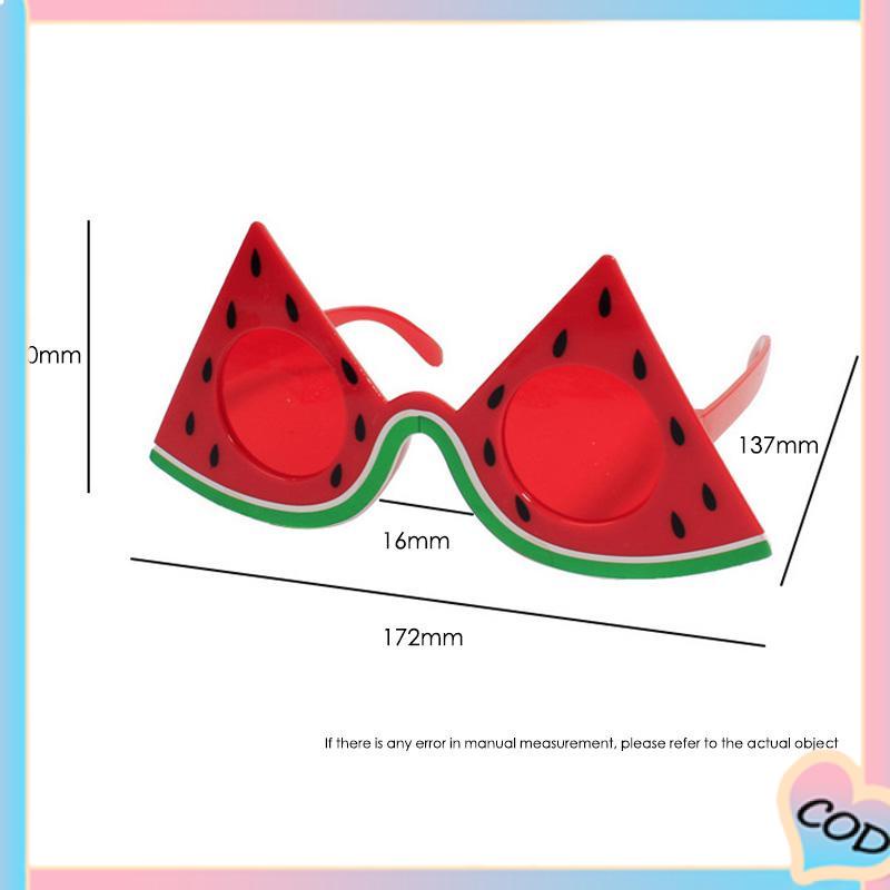 COD❤️ Pesta Ulang Tahun Kepribadian Kreatif Friut Bentuk Hati Suasana Alat Peraga Kacamata Lucu-A.one