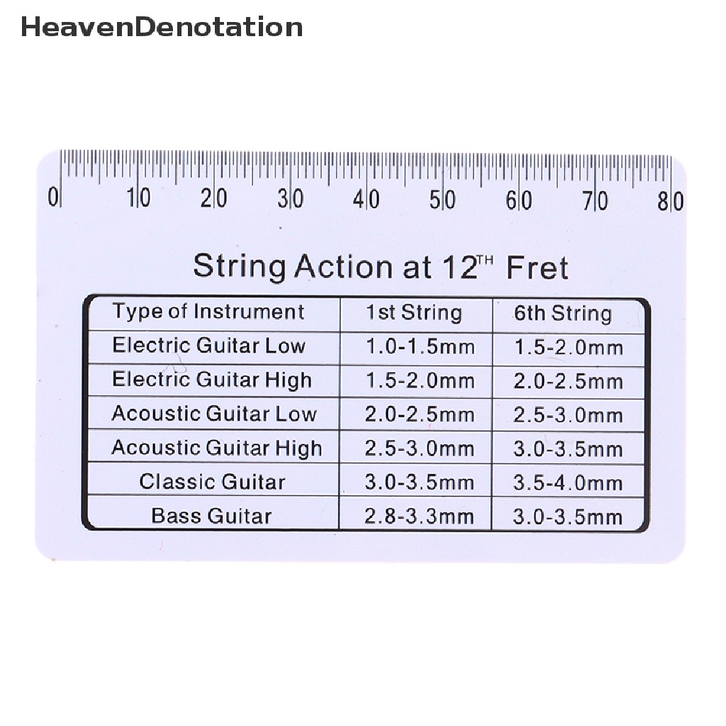 [HeavenDenotation] Guitar Accessories Gauge Ruler Electric Guitar Tool For String Instruments