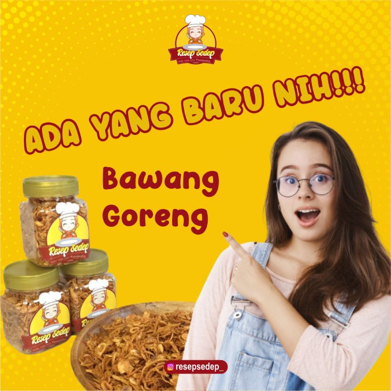 

BAWANG GORENG PRAKTIS GURIH RENYAH SIAP MAKAN 100 gram