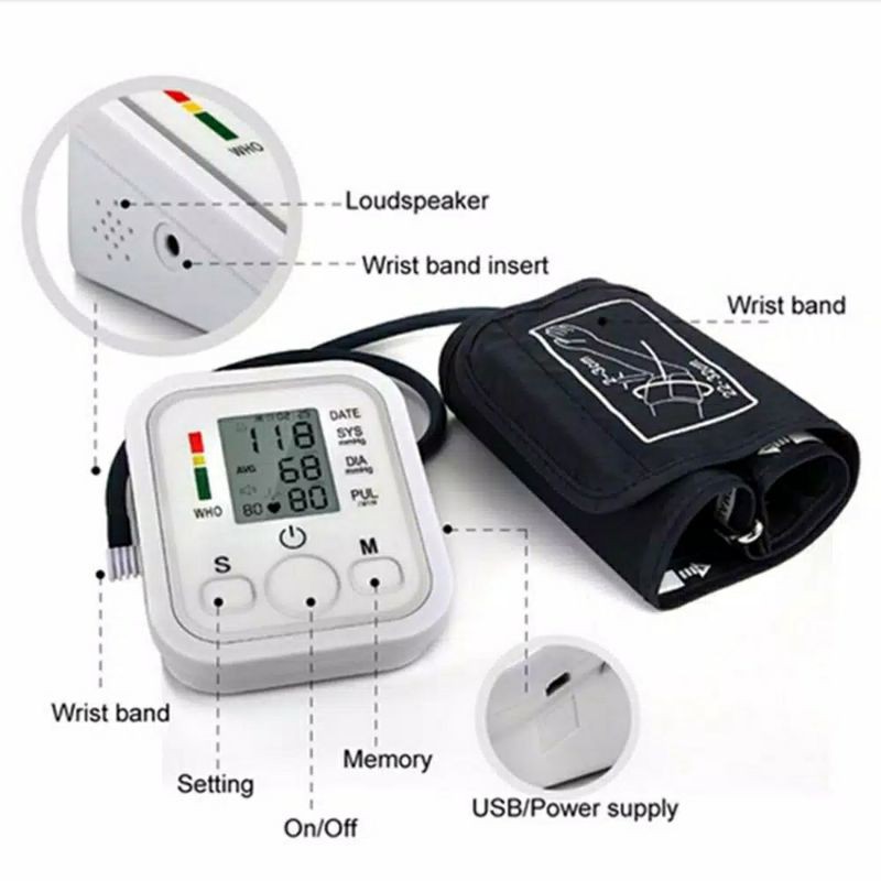 Tensimeter Digital Taff Omicron Putih ( No Voice)