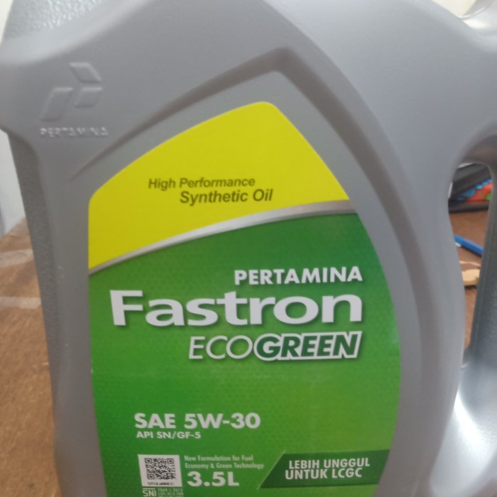 PERTAMINA FASTRON ECO GREEN 5W 30 3.5 LITER