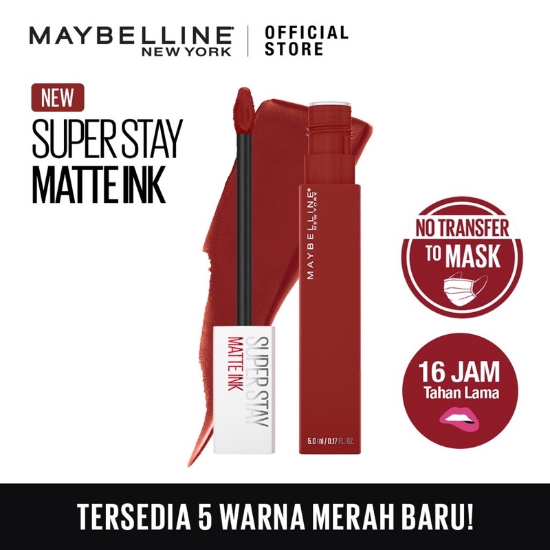 Maybelline Superstay Matte Ink Reds Edition Liquid Matte Lipstick #310 Achiever