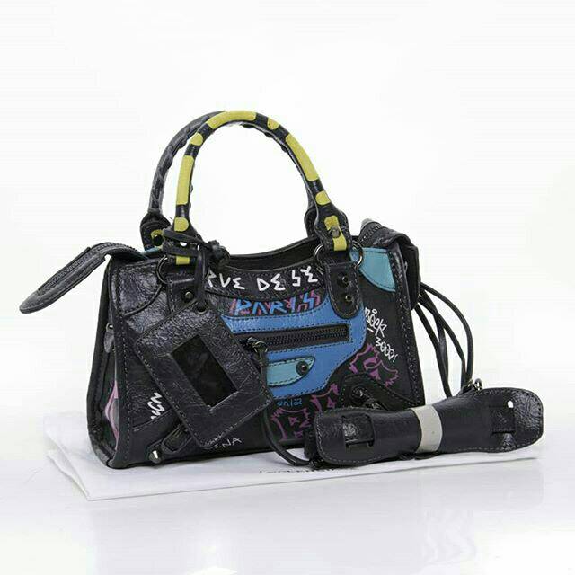 Balenciaga Graffiti mini tas wanita