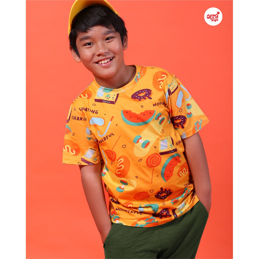 Kaos Anak Muslim Afrakids AFRA - AF300 Sharing Is Wonderful