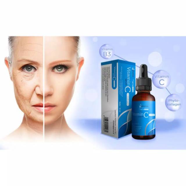 SERUM HANASUI VIT C + COLLAGEN  BIRU ORIGINAL BPOM