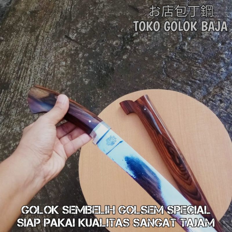 PISAU SEMBELIH GOLSEM SPECIAL KUALITAS SUPER TAJAM BAJA ASLI PREMIUM
