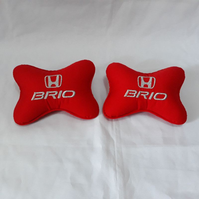 bantal headrest honda brio aksesoris interior mobil brio