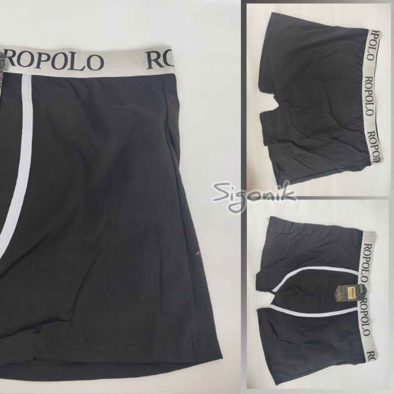 Boxer Celana Dalam Pria Dewasa Remaja Ropolo Big Size XXL Jumbo Big Size Poliester Super Soft Best Grosir ECER Murah Sigonik