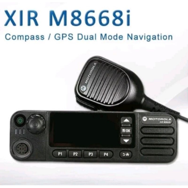 RADIO RIG XIR M8668i UHF LOW 350-400MHZ  GARANSI RESMI MOTOROLA XIR M8668i UHF 40WAT