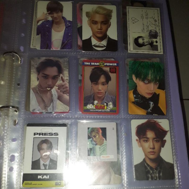 photocard kai power season greeting mama chanyeol Suho Sehun tihol