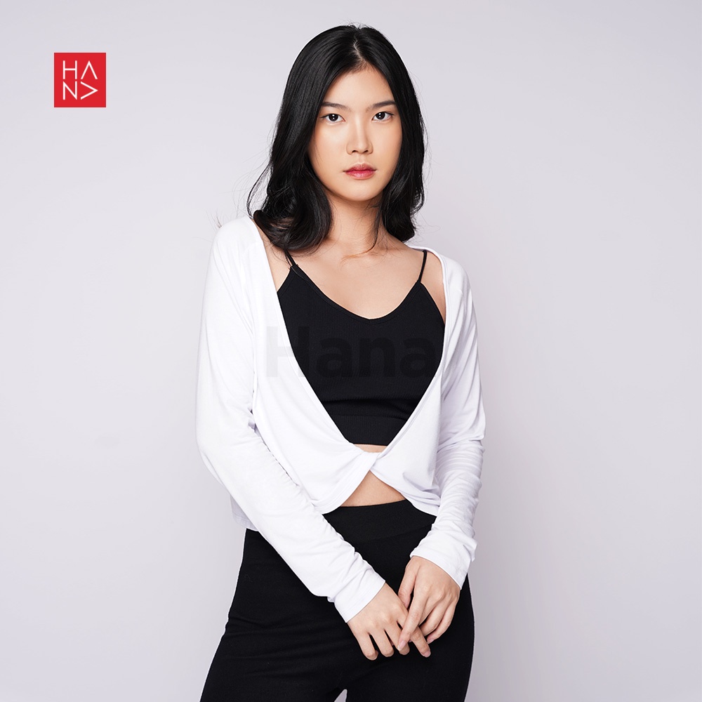 HanaFashion JKT - Zea Blouse / Outer Kaos Murah / Kardigan Wanita Gaya Korea - TS492