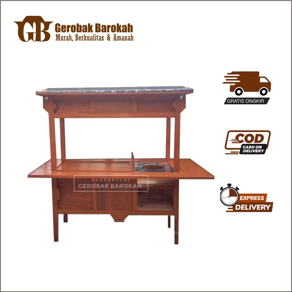 Gerobak angkringan / rombong angkringan nasi kucing free ongkir