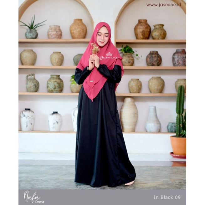 NAFA DRESS by LIDIA HADIWINOTO gamis katun toyobo