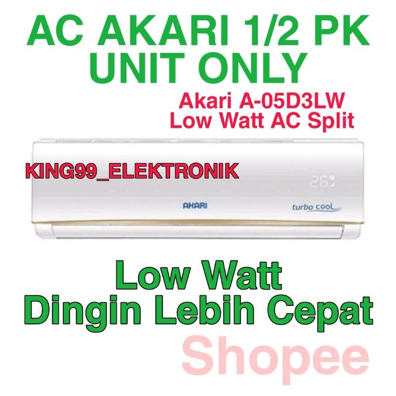 ac akari 1/2 pk unit only