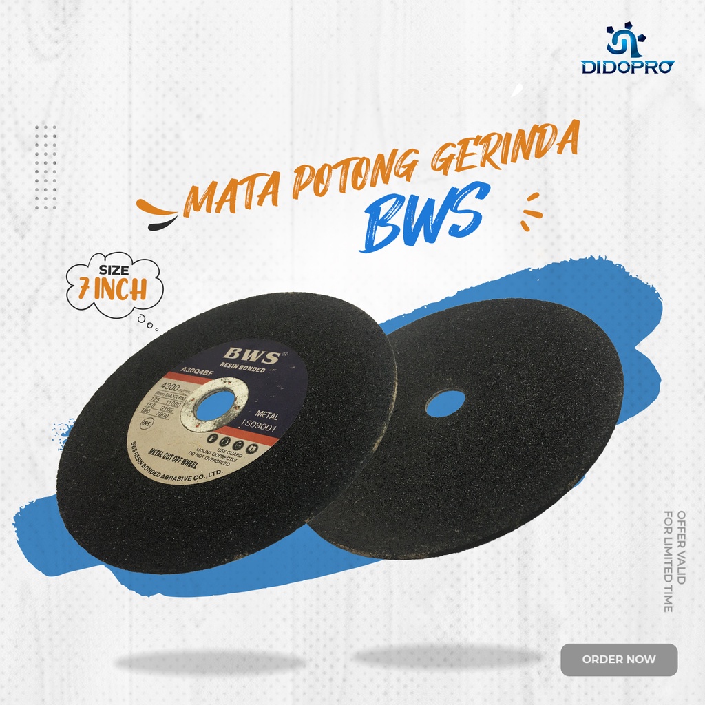 Batu Mata Gerinda Potong 7 inch x 3mm / Cutting Wheel 7 inch Metal BWS