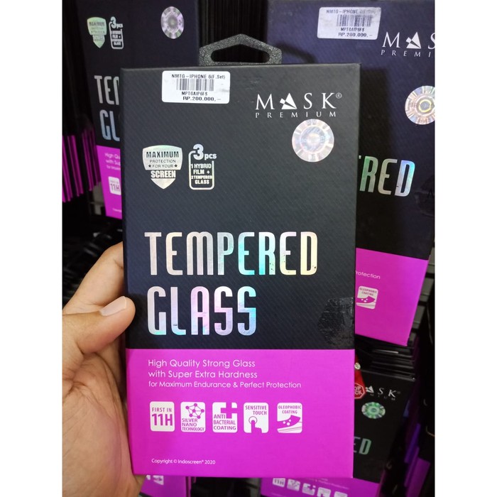 ANTI GORES / TEMPERED GLASS PREMIUM HP IPHONE 7 PLUS, 6, X/XS, 11, 11 PRO MAX ORI