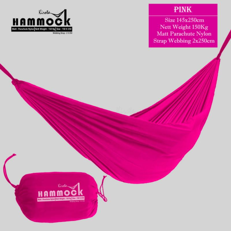 Hammock - Ayunan travelling - Tempat Tidur Gantung - Hammock Kain Dewasa bahan kain tebal