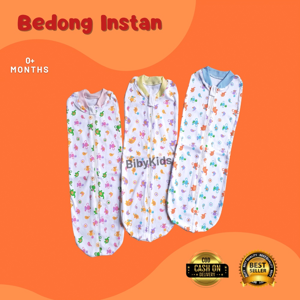 Bedong Instan Katun Gedong Baby Newborn Murah Perlengkapan Bayi Baru Lahir Peralatan Newborn