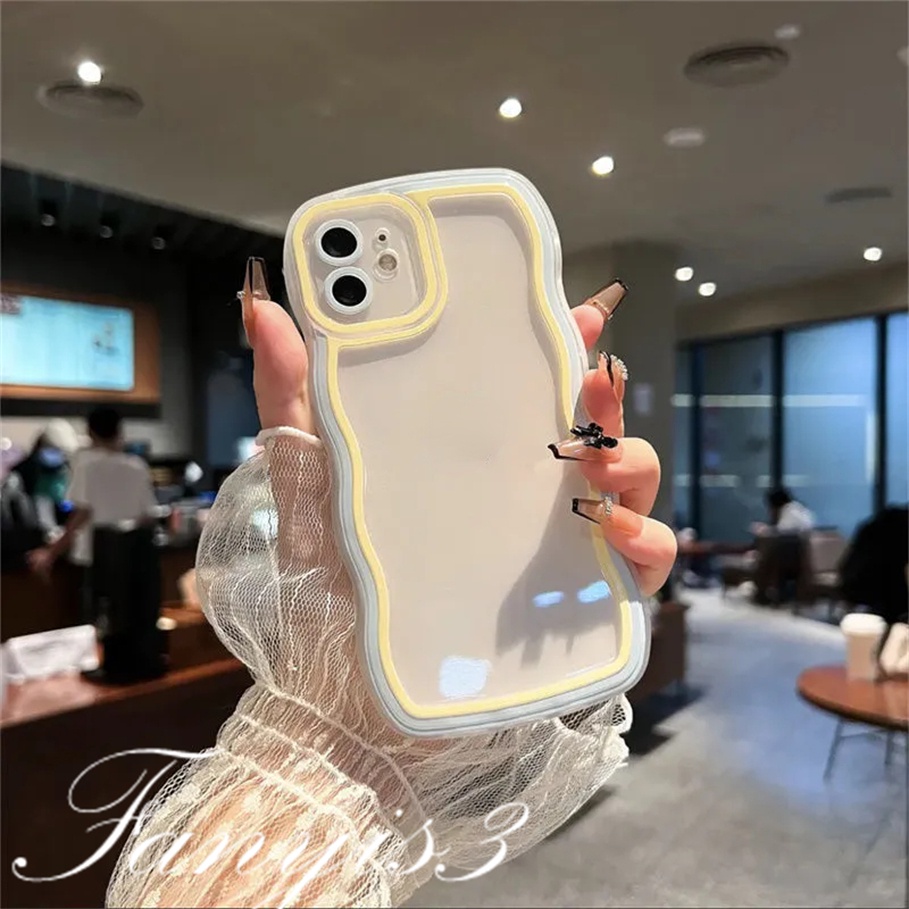 Compatible For iPhone 12 11 Pro X Xs Xr 8 7 Plus Rainbow Frame Phone Case TPU Soft Protective Cover