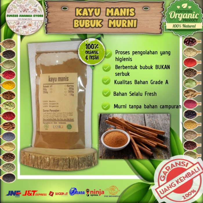 

Kayu manis bubuk murni 100 gram Cinnamomum Verum