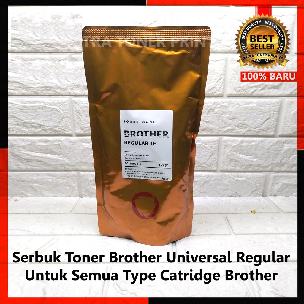 Serbuk Toner Regular Untuk Printer HL 1110, 2240, L2540, HL-B2080DW, DCP-B7535DW, MFC-B7715DW