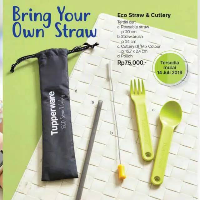Eco straw & cutlery