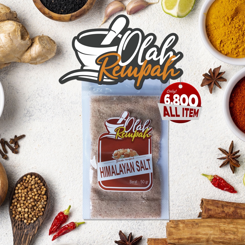 

[Olah Rempah] Garam Himalaya Original Himalayan Salt Himsalt Himalaya Salt Garam Diet Garam Himalayan Pink Salt