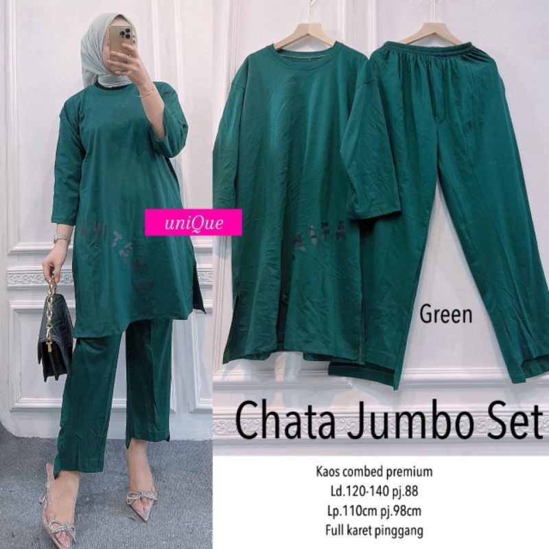 CHATA JUMBO SET | SETELAN FULL COMBED PREMIUM TERMURAH